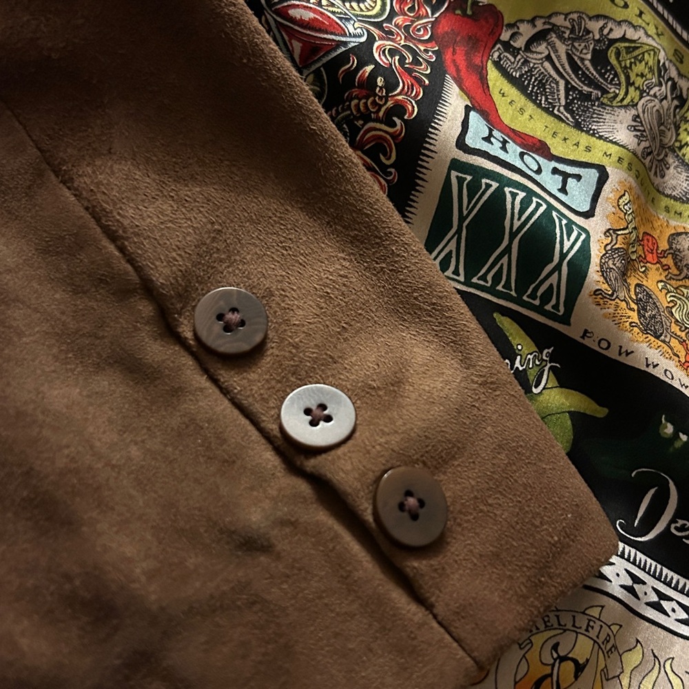 Vintage (1997) Nicole Miller New York Suede Jacket - Picture 15 of 16